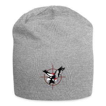 Eagle Hunting - Jersey Beanie - heather grey - Front