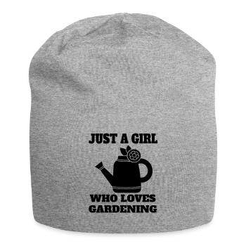Gardener Girl Orchard Garden Hobby Gardener - Jersey Beanie - heather grey - Front