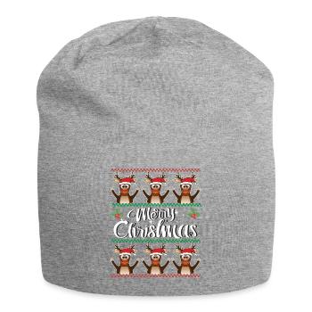 NOËL RENNES JOYEUX NOËL - Bonnet en jersey - gris chiné - Devant