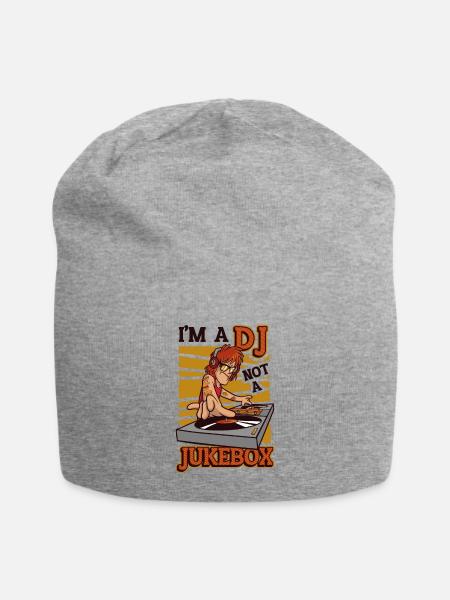 Ich Bin Ein Dj, Kein Jukebox-discjockey - Jersey-Beanie - Grau meliert