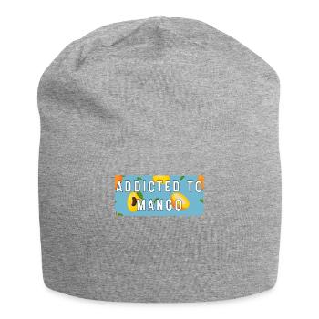 Accro au motif de fruits préféré de Mango Summer - Bonnet en jersey - gris chiné - Devant