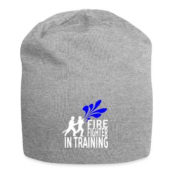 Feuerwehrmann - Jersey-Beanie - Grau meliert - Vorne
