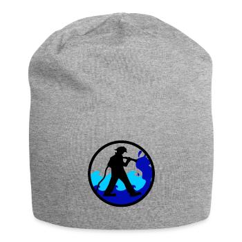 Feuerwehrmann - Jersey-Beanie - Grau meliert - Vorne