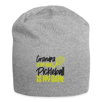 Pickleball Grandpa Grandpa Is My - Jersey Beanie - heather grey - Front