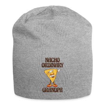 Grandparents Day Grandpa Nacho Dad Joke - Jersey Beanie - heather grey - Front