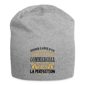 Commercial | le Meilleur cadeau Commercial - Bonnet en jersey - gris chiné - Devant