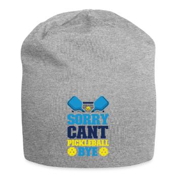 Pickleball Sorry. Cant. Pickleball - Jersey Beanie - heather grey - Front