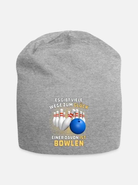 GLÜCK IST BOWLEN - Jersey-Beanie - Grau meliert