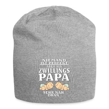 ZWILLINGS PAPA - Jersey-Beanie - Grau meliert - Vorne