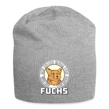 EIN FUCHS MUSS TUN WAS EIN FUCHS TUN MUSS - Jersey-Beanie - Grau meliert - Vorne