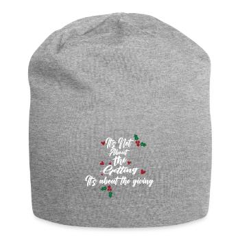 Il ne s’agit pas de donner - Bonnet en jersey - gris chiné - Devant