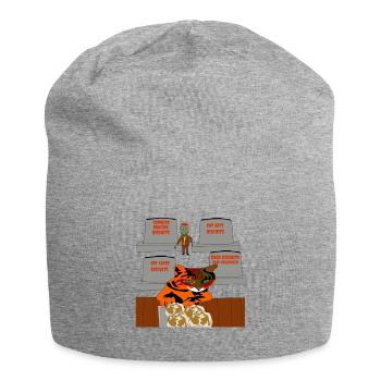 Kitty Time To Make Biscuits Christmas - Jersey Beanie - heather grey - Front
