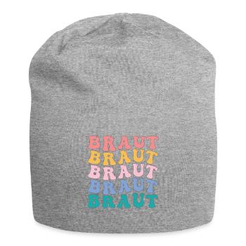 Hippie Braut Junggesellenabschied JGA - Jersey-Beanie - Grau meliert - Vorne