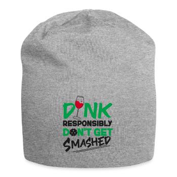 Pickleball Pun Wine Dink - Bonnet en jersey - gris chiné - Devant