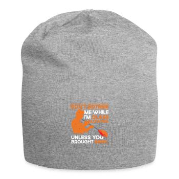 Funny glassblower glassblower - Jersey Beanie - heather grey - Front