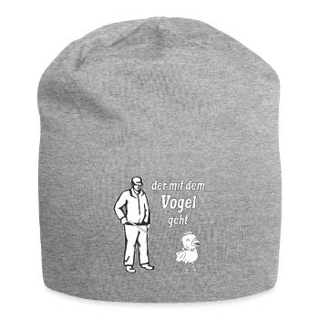 DER MIT DEM VOGEL GEHT - Jersey-Beanie - Grau meliert - Vorne