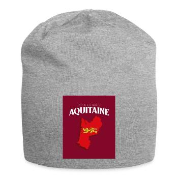 Fier de mes Racines Aquitaine Rouge - Bonnet en jersey - gris chiné - Devant