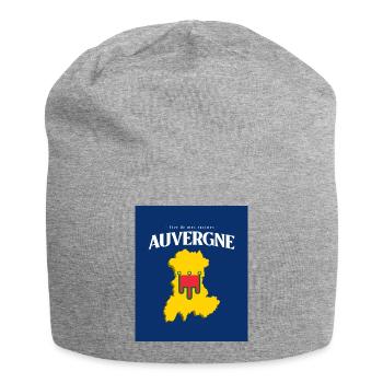 Fier de mes Racines Auvergne Bleu - Bonnet en jersey - gris chiné - Devant