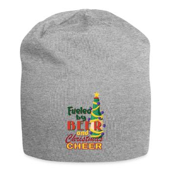 Durch Bier Und Weihnachts -Jubelbaumgeschenk - Jersey-Beanie - Grau meliert - Vorne
