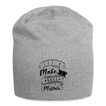 Huge Mistake Line Art Unvollkommenheit Zitate - Jersey-Beanie - Grau meliert - Vorne