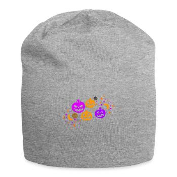 Chemise d’Halloween, mignon Hello Pumpkin Spooky Lover - Bonnet en jersey - gris chiné - Devant