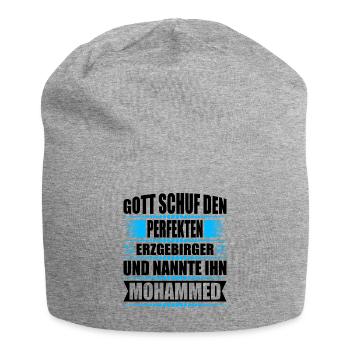 Erzgebirge Mann Namen Sachsen Mohammed - Jersey-Beanie - Grau meliert - Vorne