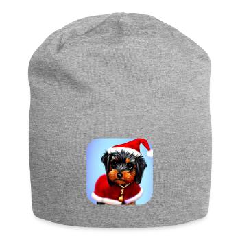 Yorkshire Terrier Chiot - Bonnet en jersey - gris chiné - Devant