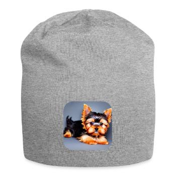 Yorkshire Terrier Chiot - Bonnet en jersey - gris chiné - Devant