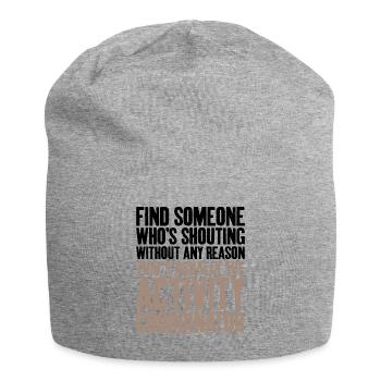 Usually activity coordinator - Jersey Beanie - heather grey - Front