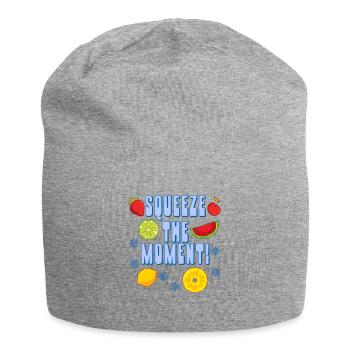 Vacances de Noël fruitées Saison hivernale saine - Bonnet en jersey - gris chiné - Devant