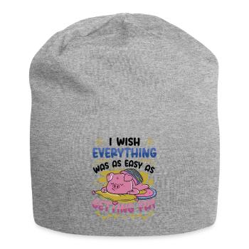 Selbstironie Übergewicht Im Fett - Jersey-Beanie - Grau meliert - Vorne