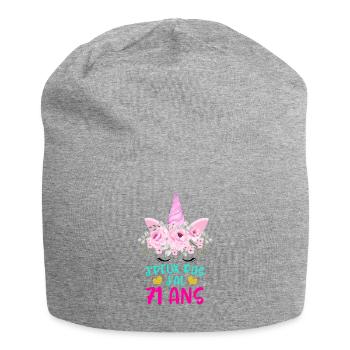 Enfant T Shirt 71 Ans Fille Anniversaire Cadeau - Jersey Beanie - heather grey - Front