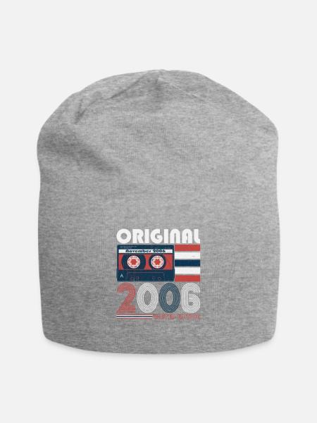 November Jahrgang 2006 16. Geburtstag Geschenk - Jersey-Beanie - Grau meliert