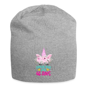 Enfant T Shirt 46 Ans Fille Anniversaire Cadeau - Jersey Beanie - heather grey - Front