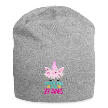 Enfant T Shirt 27 Ans Fille Anniversaire Cadeau - Jersey Beanie - heather grey - Front