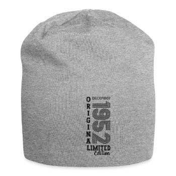 Original December 1952 70th birthday gift - Jersey Beanie - heather grey - Front