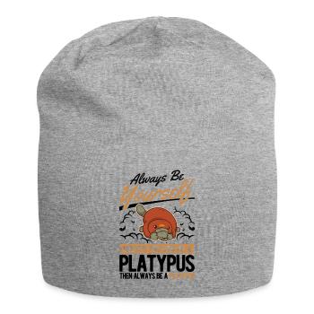 Platypus Gift Platypus - Jersey Beanie - heather grey - Front