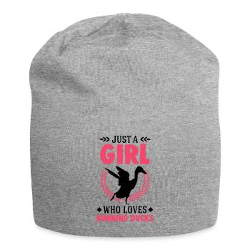 Running Girls Running Duck Bottle Duck - Jersey Beanie - heather grey - Front