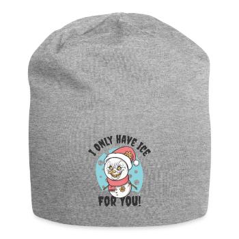 Halloween Scary Christmas Horror Fan Scary Snowman - Jersey Beanie - heather grey - Front