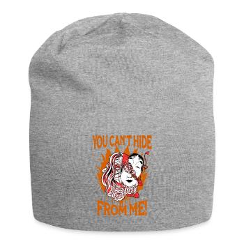 Girl Warp Horror Two Face Creepy Art Aesthetic - Jersey Beanie - heather grey - Front