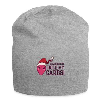 Christmas Vegetable Santa Claus Holiday Potato - Jersey Beanie - heather grey - Front