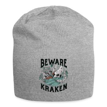 Méfiez-vous du Kraken - Bonnet en jersey - gris chiné - Devant