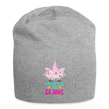 Enfant T Shirt 64 Ans Fille Anniversaire Cadeau - Jersey Beanie - heather grey - Front