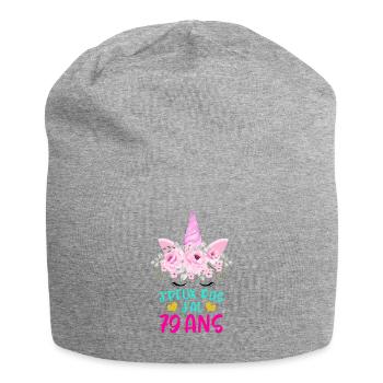 Enfant T Shirt 79 Ans Fille Anniversaire Cadeau - Jersey Beanie - heather grey - Front