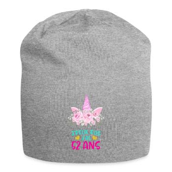 Enfant T Shirt 52 Ans Fille Anniversaire Cadeau - Jersey Beanie - heather grey - Front