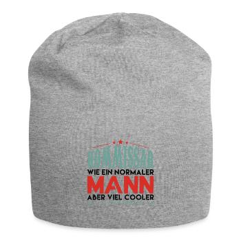 KOMMISSAR WIE EIN NORMALER MANN ABER VIEL COOLER - Jersey-Beanie - Grau meliert - Vorne