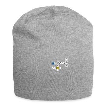 Ukraine Quote Symbology Brave Free Love - Jersey Beanie - heather grey - Front