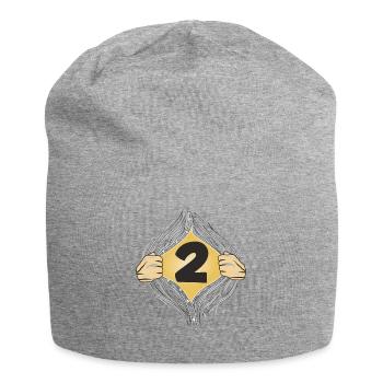 2 PUT ON SHIRT - Jersey Beanie - heather grey - Front
