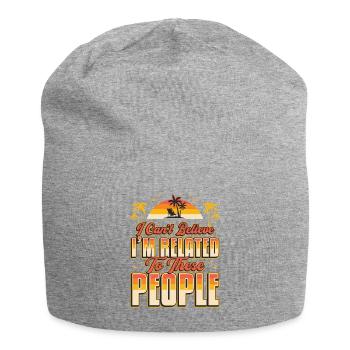 Ich Kann Nicht Glauben, Dass Ich verwandt bin - Jersey-Beanie - Grau meliert - Vorne