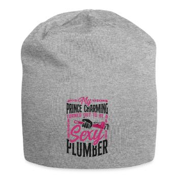Plumbing Plumber My Prince - Jersey Beanie - heather grey - Front